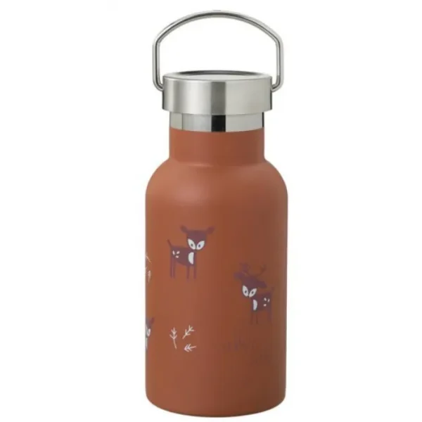 Nordic Thermos Bottle 350ml Deer Amber Brown
