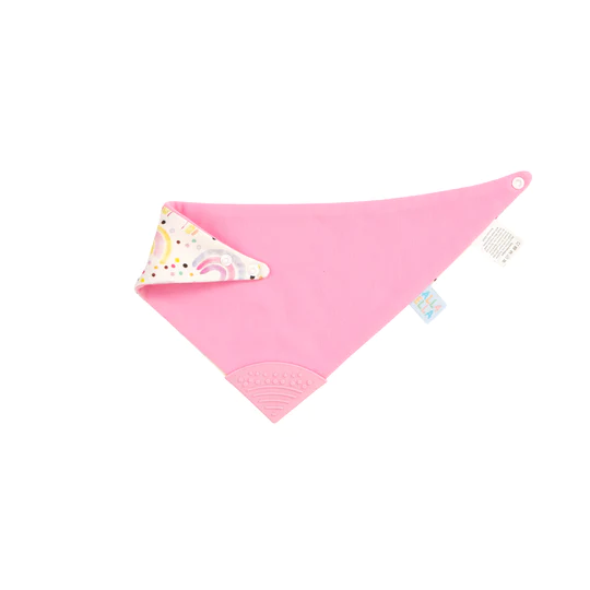 ALL4ELLA Reversible Bib with Teether RAINBOW