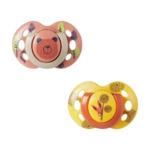 tommee-tippee-soothers-fun-6-18m-orange-yellow