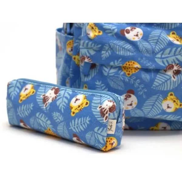 yuko-b-backpack-pencil-case-blue-jungle-carnival
