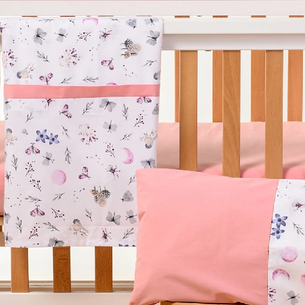 ABO Σετ σεντόνια 3τμχ 110x170 Flowers & Butterflies