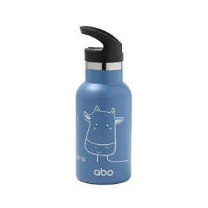 ABO Παγούρι θερμός 350 ml με έξτρα πώμα abottle HELLO! COW ARE YOU?