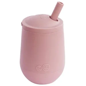 Ezpz-Εκπαιδευτικό-ποτήρι-12-μηνών-Mini-Cup-καλαμάκι-Blush_2