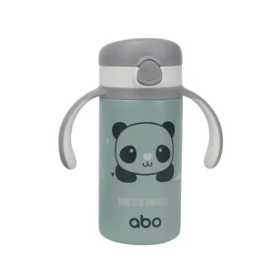 Παγούρι θερμός 280 ml με χερούλι και καλαμάκι abottle BORN TO BE PANDASTIC